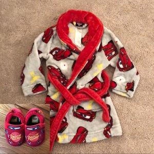 Boys Disney Pixar Cars bathrobe & slipper set
